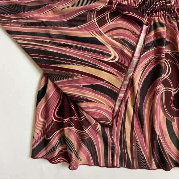 Y2K pink swirl print top - Picture 4 of 8